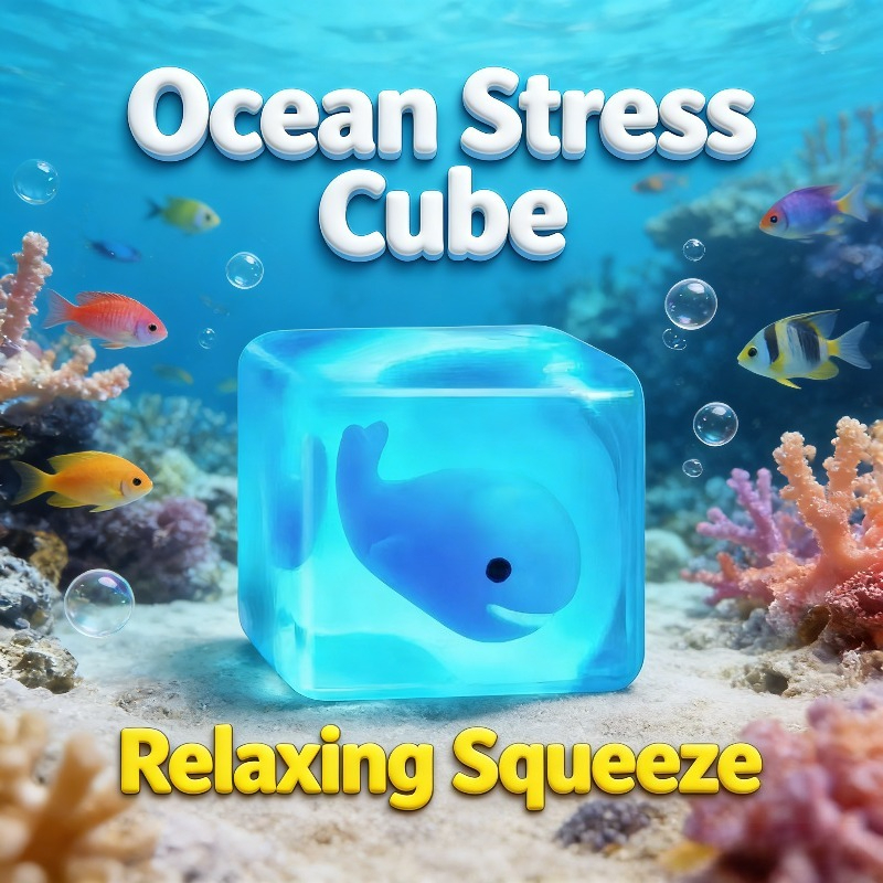 Undersea Creatures Ice Cubes, Squeeze Sensory Toy